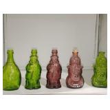 Pilgrim and Pocahontas Wheaton glass bottles