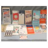 Vintage gas and oil paper advertising pocked