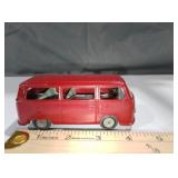 Volkswagon Bus Friction Toy Tin Litho West Germany