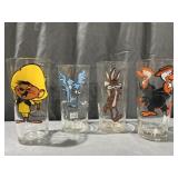 (4) Pepsi Looney Tunes Glasses