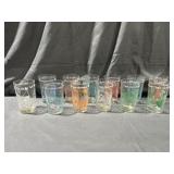 (12) The Flintstones glasses 1962,ï¿½63, &ï¿½64