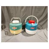Two vintage Coleman beverage cooler &dispenser