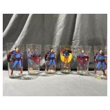 (5) Pepsi-Cola Superman Glasses & (1) Supergirl