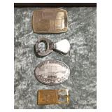 Trucker safety belt buckle lot can tab buckle