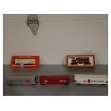 Five toy trains lino Tyco bachman two new in box