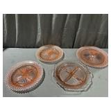 (4) Anchor Hocking Pink Depression