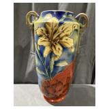 Large Pottsry Vase w/ Raised Handles