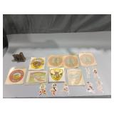 Vintage car decals risque ladie stickers