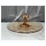 FOSTORIA Fairfax Glass Handled Serving Tray