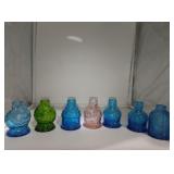 Lot of 7 Wheaton 3.5 in Pocahontas herb old dock