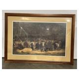 The bear dance in wooden frame 42'x30ï¿½