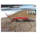 Pull behind toboggan