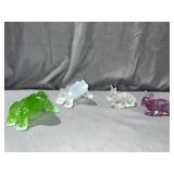 (2) Glass Frogs & (2) Glass Bunnyï¿½s