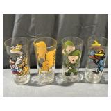 (4) Pepsi Disney character Glasses