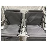 (2) Portable Folding Stadium Chairs w/ Arm Rest