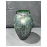 Iridescent Art Glass Vase