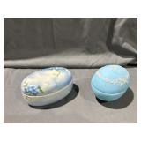 Blue Portland Mich. Trinket box & Westmoreland