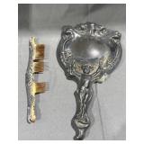 Art Nouveau Cupid & Arrow Silver Plated Mirror &