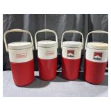 (4) Coleman 1/2 Gallon Water coolers (2) Marlboro