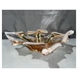 Murano Glass Peach Bowl