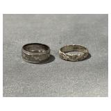 .925 Sterling Silver Rings-  Size 7 Weight-