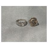 .925 Sterling Silver Rings- Sizes 9,