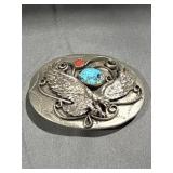 Unmarked Silver Eagles Belt BuckleWeight: