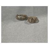 .925 Sterling Silver Rings- Sizes 7.5,9