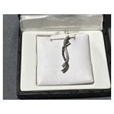 .925 Sterling Silver Necklace Weight- 1.89G