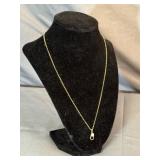 14k Gold Necklace & Pendant Made in