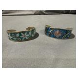 (2) Alpaca Mexico Silver Bracelets