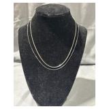 .925 Sterling Silver Necklace(2) Weight-