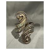 Taxco .925 Mexico Sterling Silver Hinged Bracelet