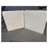 (2) 3" White 3 Ring Binders & (44) 12 Card Sleeves