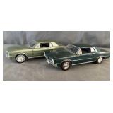Pontiac GTO & Ford Mustang Die Cast Model Cars