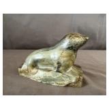 5ï¿½ Green Soap Stone Hand Craved Seal Paper Weight