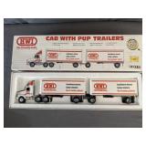 Ertl HWI International Cab with Pup Trailers
