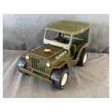 Tonka Pressed Steel Army Jeep w/ Top