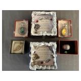 (6) Costume Jewelry Pendants, Charm Bracelets,