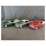 (3) Chevrolet Bel Air Die Cast Model Cars