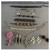 (13) Costume Jewelry Bracelets, Earrings,