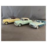 2 Chevrolet Bel Air & 1 OldsMobile Super 88 Die