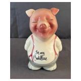 Royal Copley "For My Cadillac" Ceramic Piggy