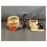 Japan Porcelain Americana 'Ashes' Ashtray Figurine