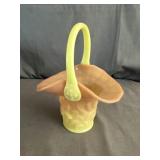 Fenton Burmese 'Butterfly & Berry' Mini Glass