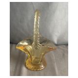 Westmoreland Golden Sunset Glass Basket