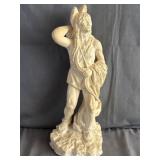 Vintage Native American Chalkware Statue