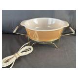 Fire King Atlantic Precision Works Warmer & Bowl
