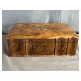 Locking Wooden Trinket Box w/ Key