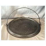Unmarked Cast Iron 12' Hanging Bailed Griddle